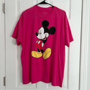 Disney Mickey Mouse T-shirt Pink Size XL